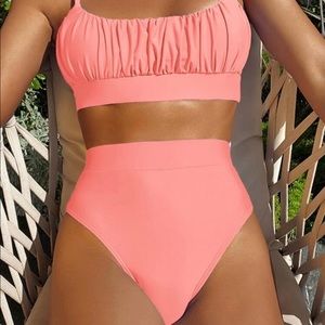 Coral bikini
